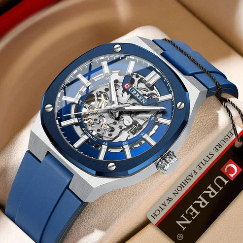 Reloj Curren 8485 automático Original en Silicona