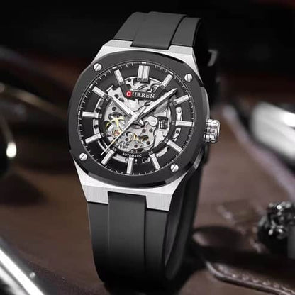 Reloj Curren 8485 automático Original en Silicona