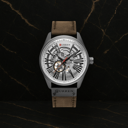 Curren 8299 Hombre Cuero Automatico