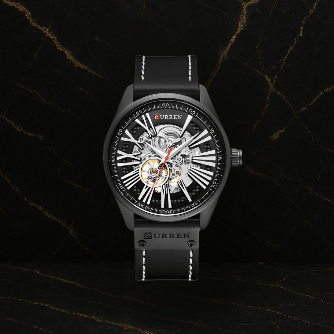 Curren 8299 Hombre Cuero Automatico