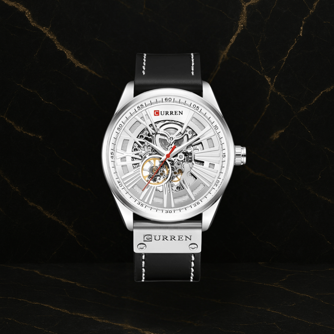 Curren 8299 Hombre Cuero Automatico