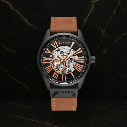 Curren 8299 Hombre Cuero Automatico