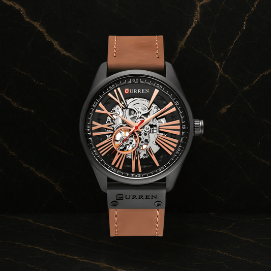 Curren 8299 Hombre Cuero Automatico
