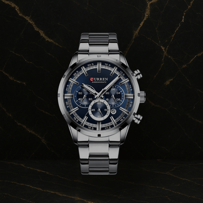 Reloj Curren 8355 Cronógr en acero inoxi