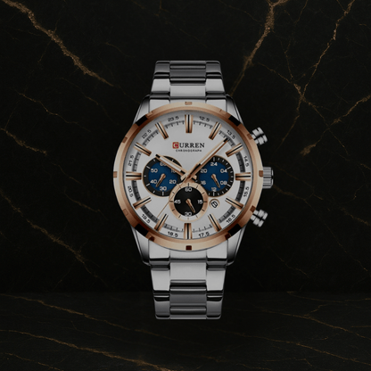 Reloj Curren 8355 Cronógr en acero inoxi