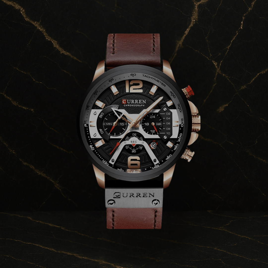 Reloj Curren 8329 Cronografo Cuero