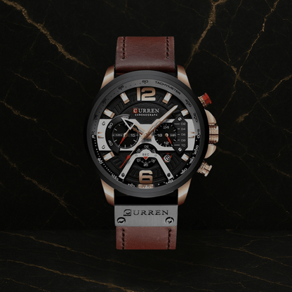 Reloj Curren 8329 Cronografo Cuero