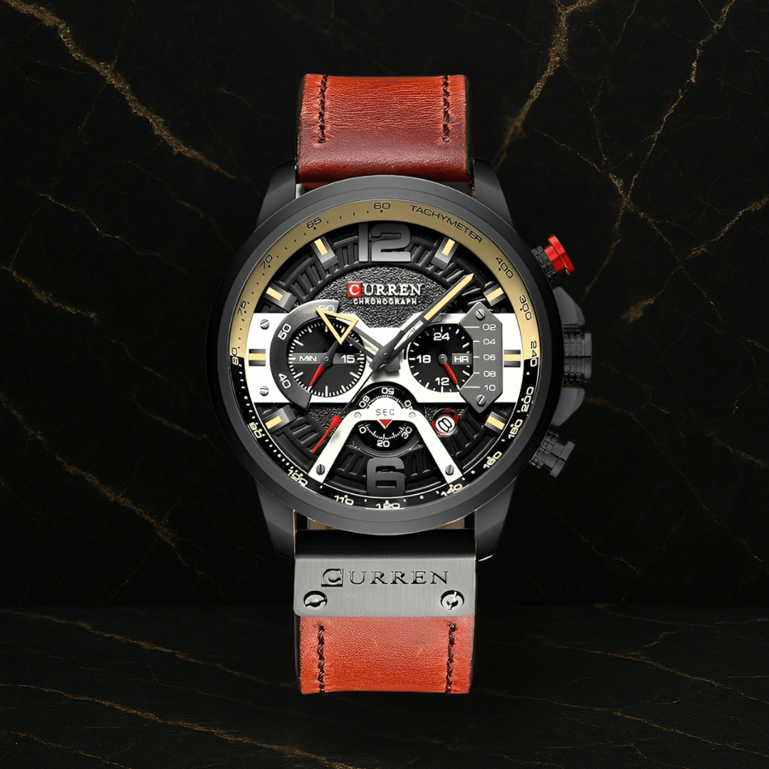 Reloj Curren 8329 Cronografo Cuero