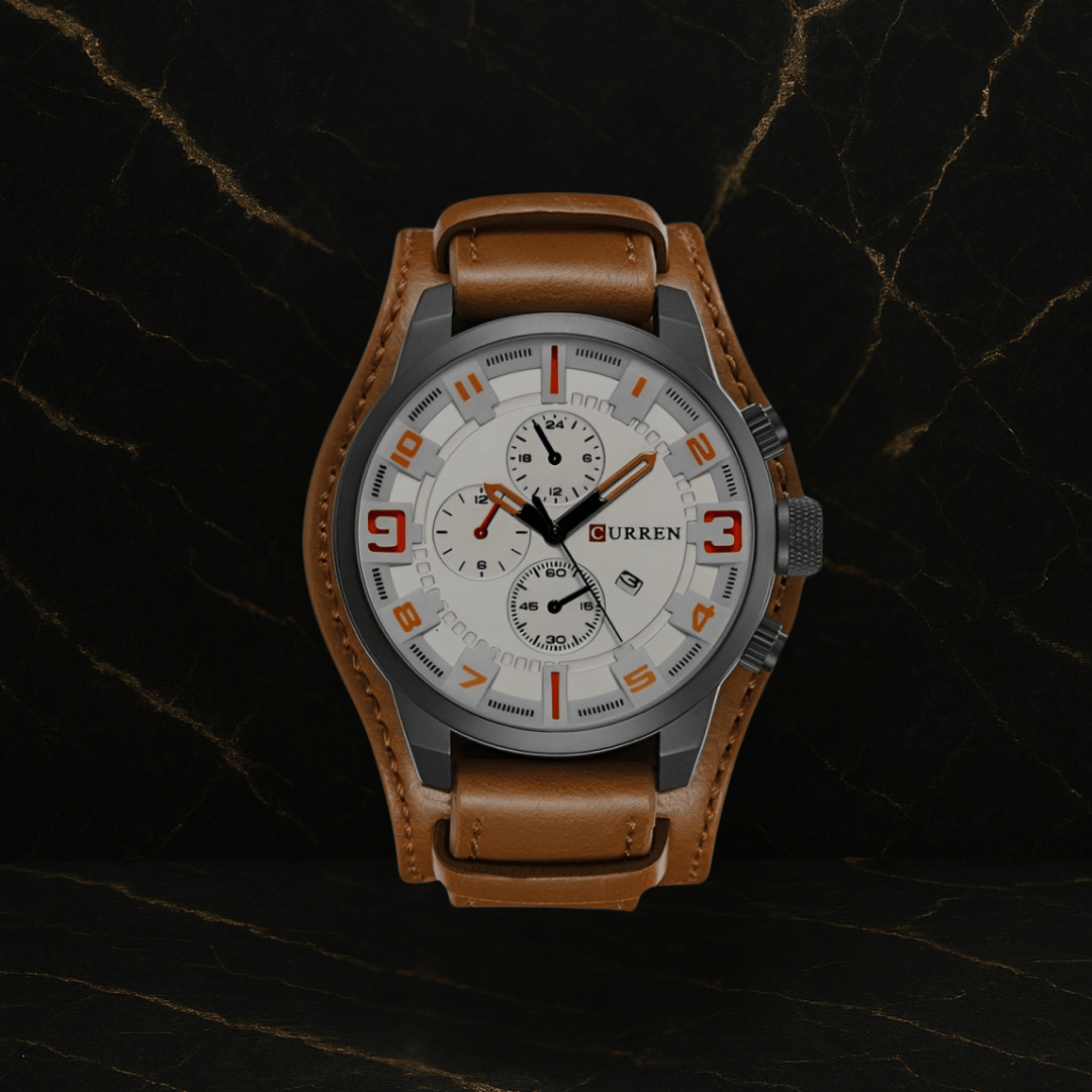 Reloj Curren 8225 Cuero Vintage