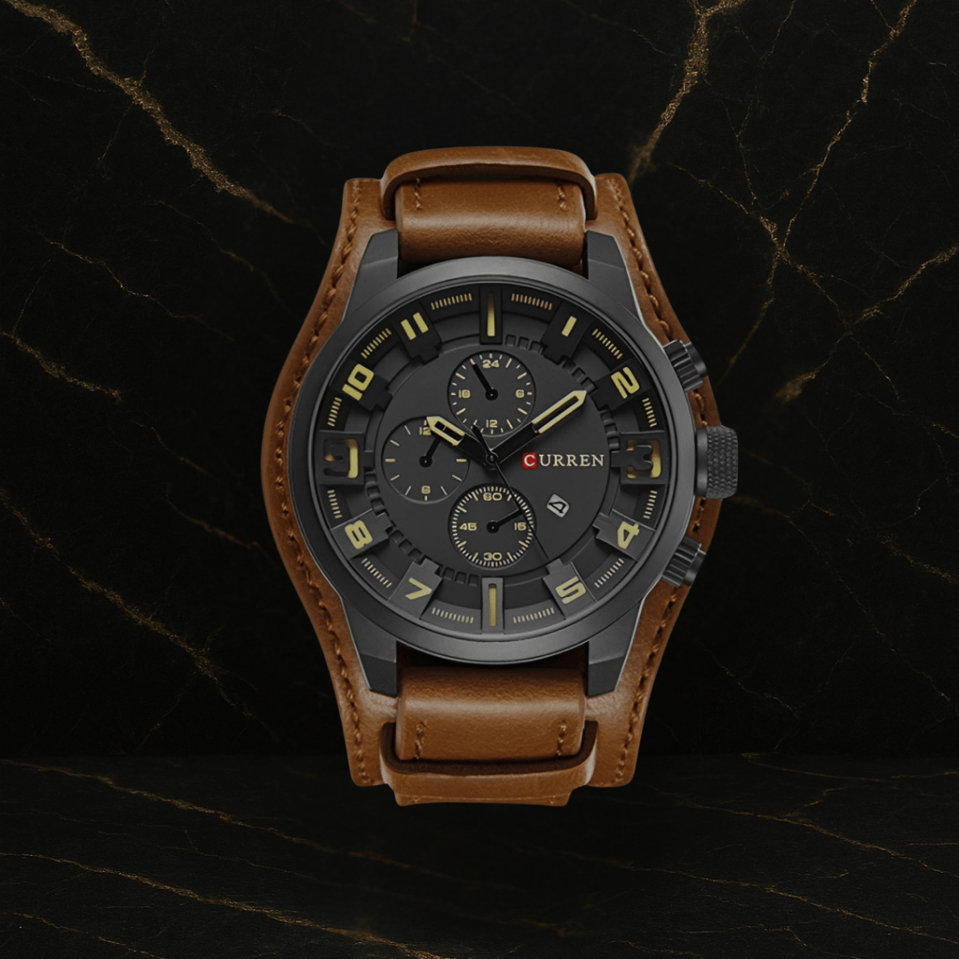 Reloj Curren 8225 Cuero Vintage