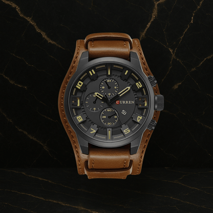 Reloj Curren 8225 Cuero Vintage