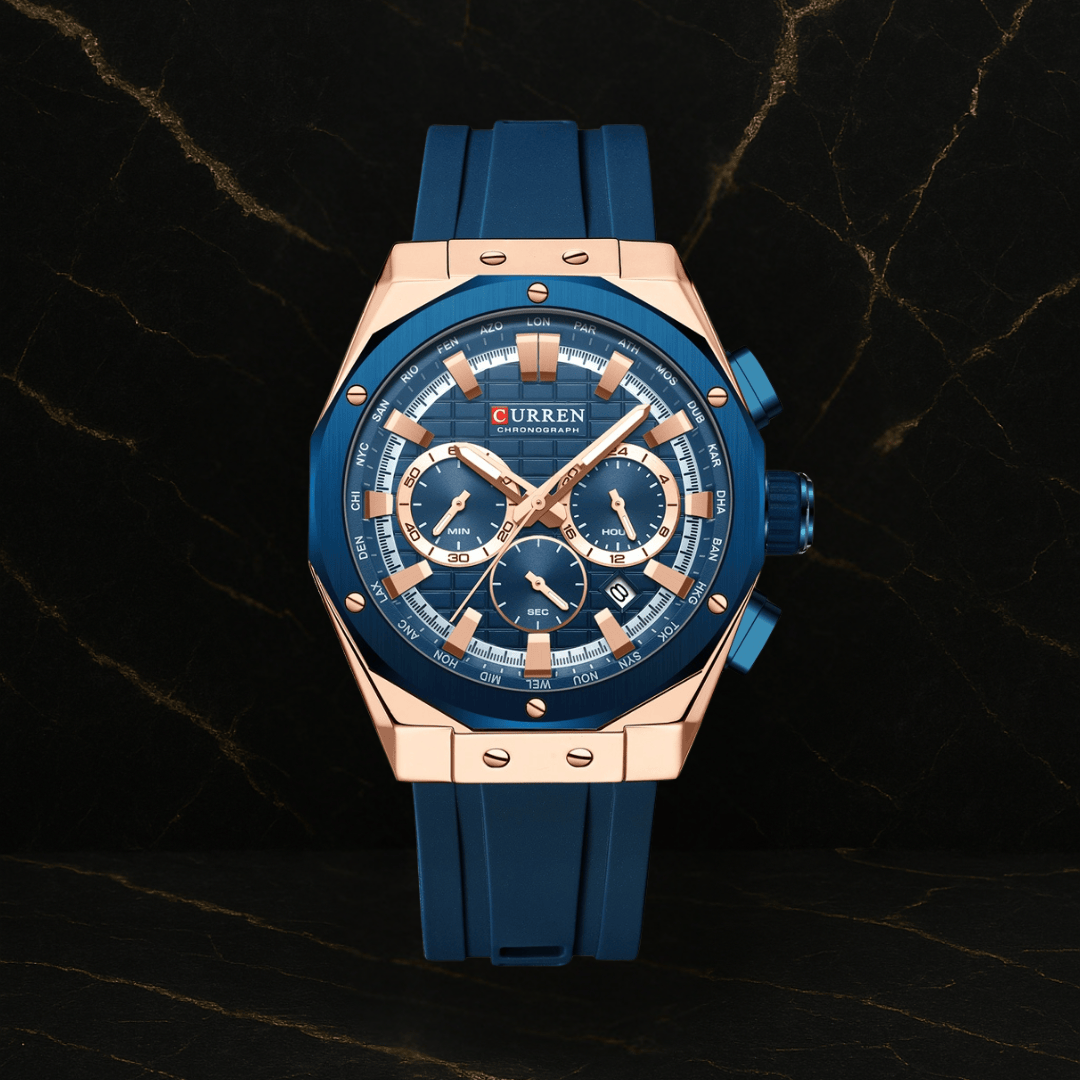 Reloj Curren 8464 Silicona crono funcion