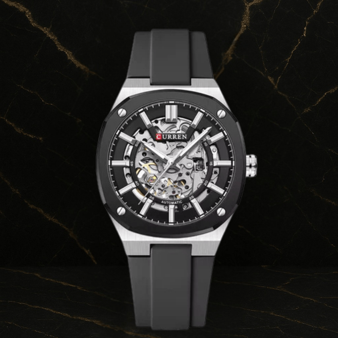 Reloj Curren 8485 automático Original en Silicona