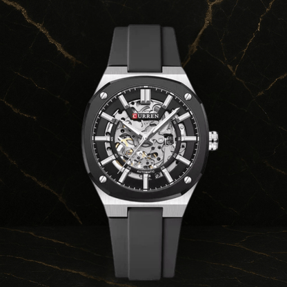 Reloj Curren 8485 automático Original en Silicona